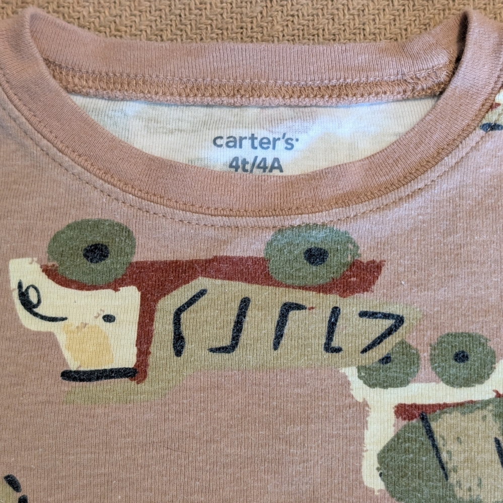 Carter's Toddler Boys Trucks Construction Patterned Pajama Set - Picture 5 of 11